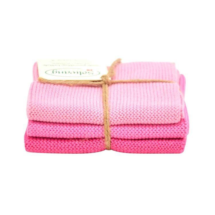 Solwang Wischlappen 3er Set - Pink
