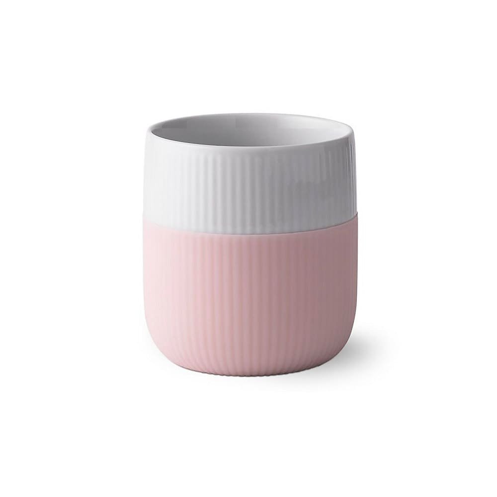 Rosafarbener Royal Copenhagen Fluted Contrast Becher 33cl